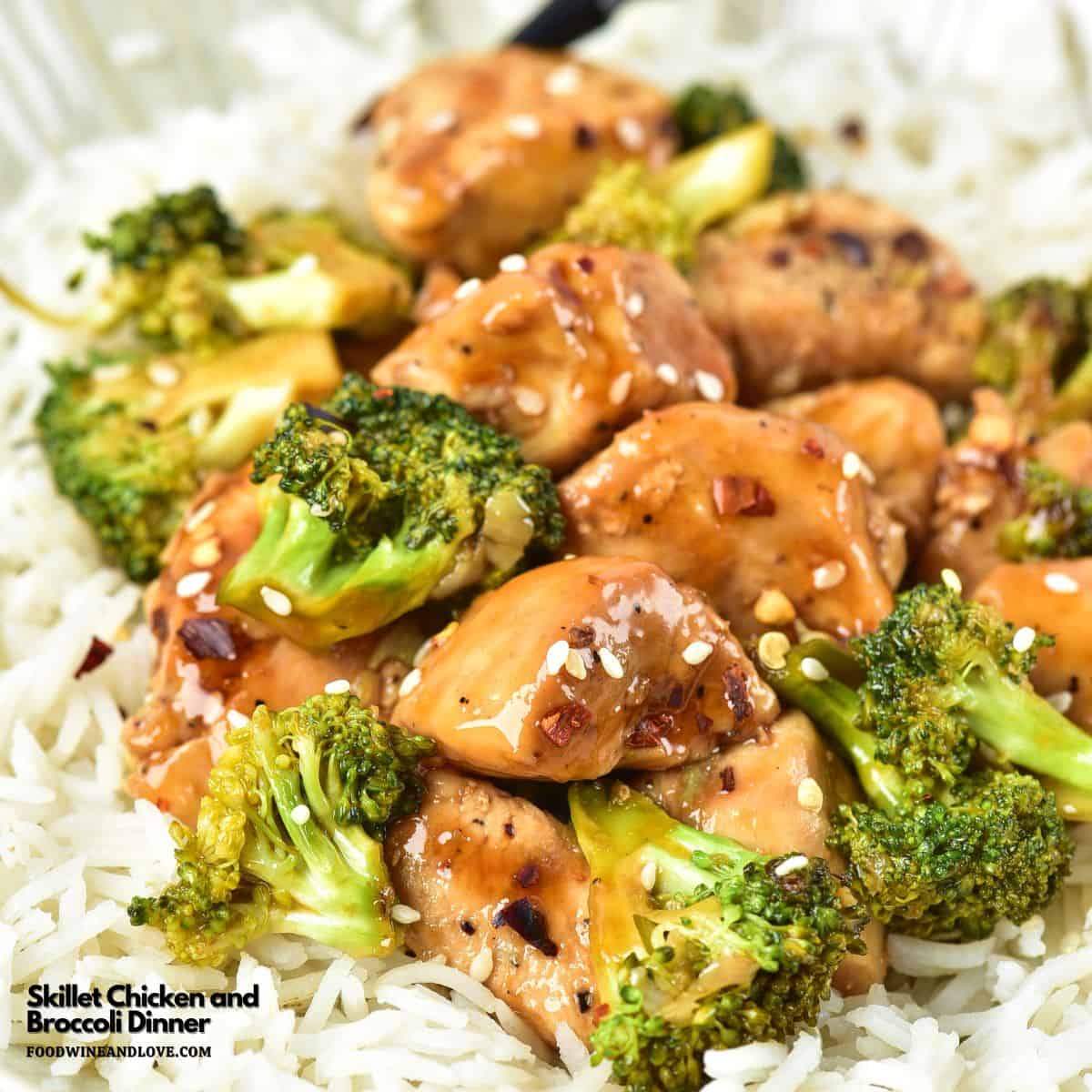Skillet Chicken and Broccoli Dinner, a simple 30 minute one pan recipe featuring tender chicken and crisp broccoli in a savory ginger sauce. Skillet Chicken and Broccoli Dinner, a simple 30 minute one pan recipe featuring tender chicken and crisp broccoli in a savory ginger sauce.