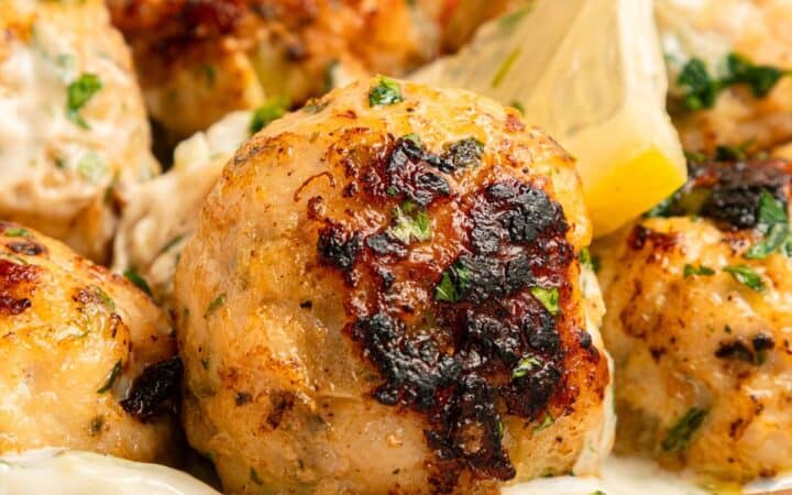 Greek Chicken Meatballs Recipe