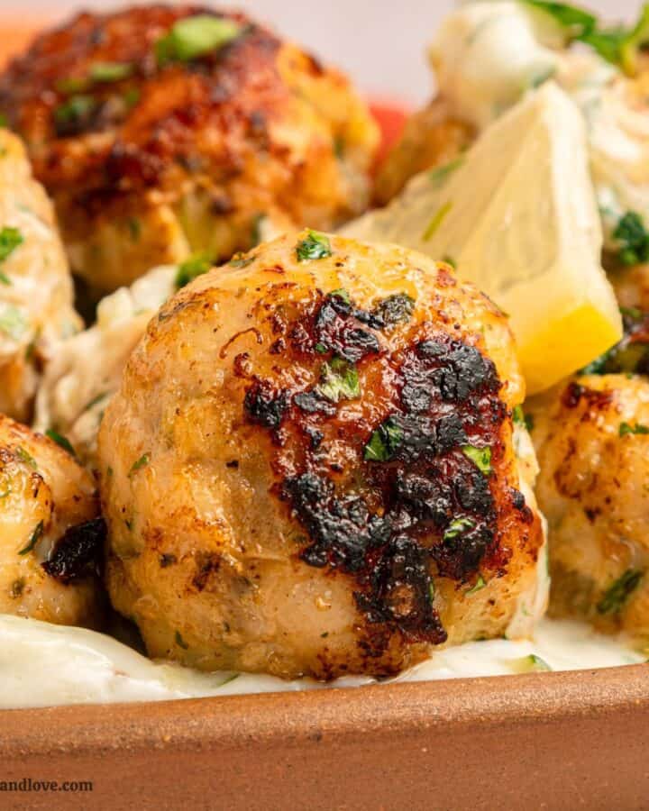 Greek Chicken Meatballs Recipe
