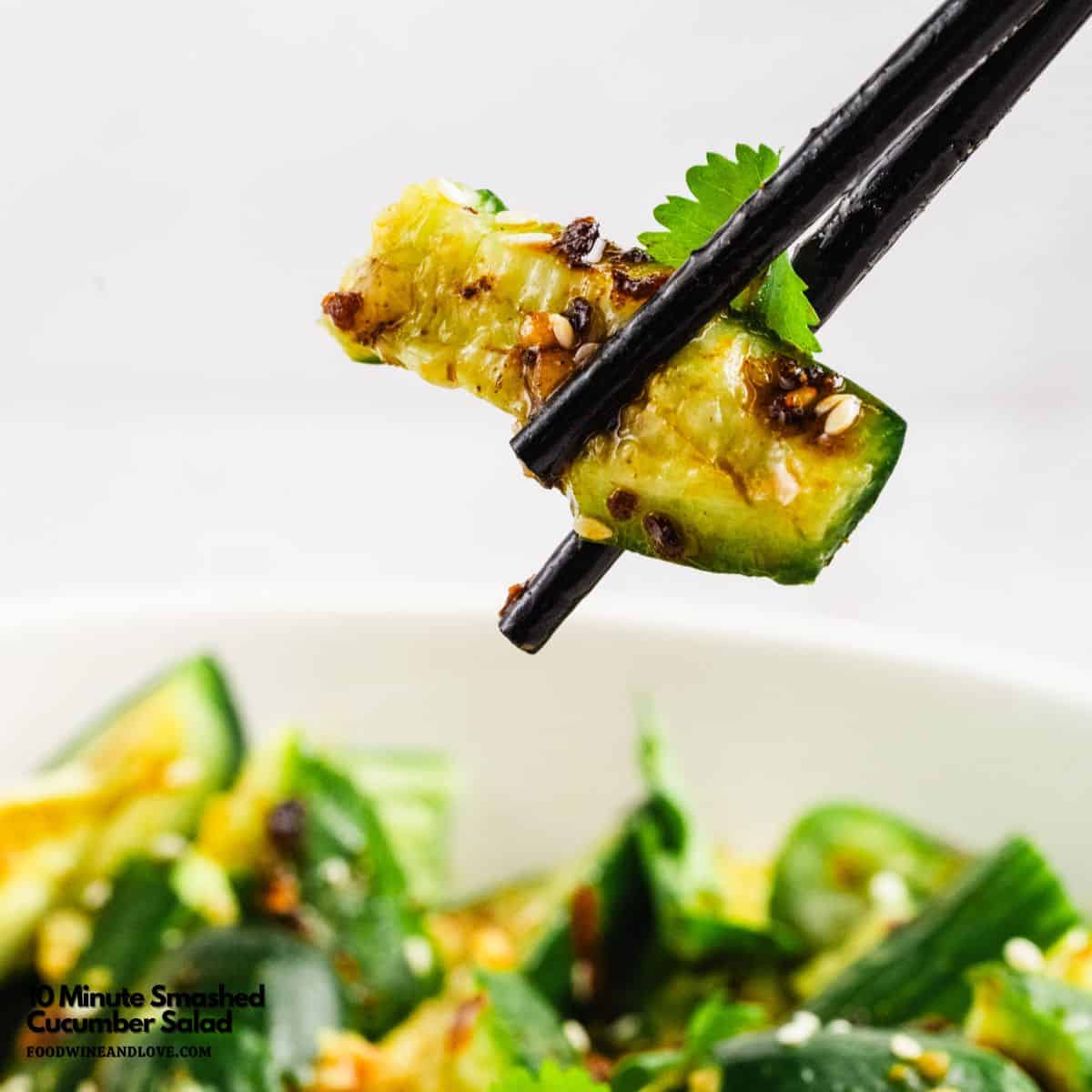 Healthy 10 Minute Smashed Cucumber Salad is crisp, tangy, and easy making it the perfect side dish for any meal. Healthy 10 Minute Smashed Cucumber Salad is crisp, tangy, and easy making it the perfect side dish for any meal .