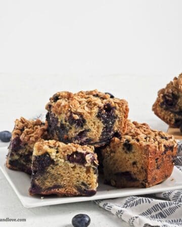 Dairy Free Blueberry Coffee Cake