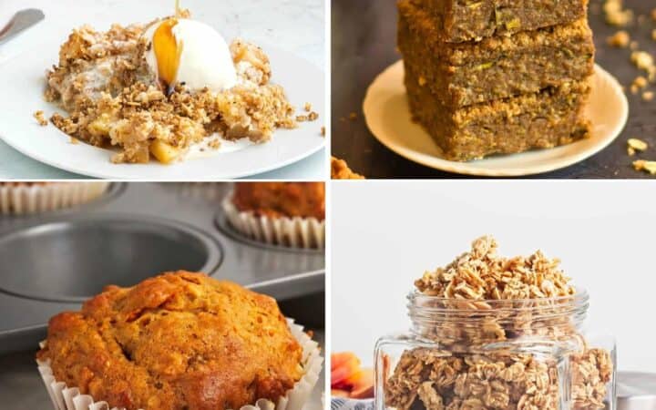 21 Easy Recipes Made with Oats, the ultimate collection of healthy recipes, from chewy classic cookies to crunchy granolas and crumbles.