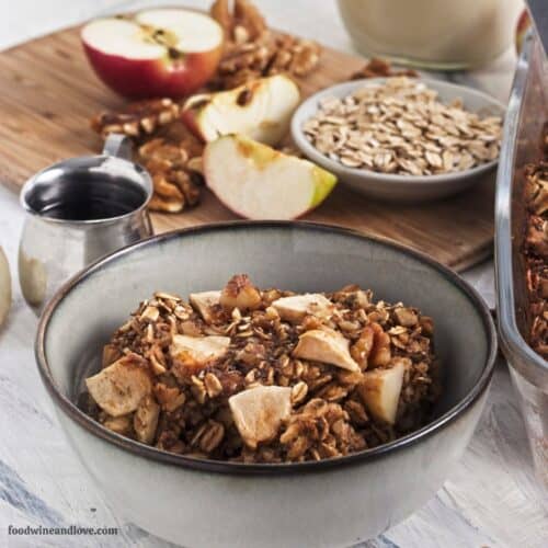 Baked Apple Oatmeal (Dairy Free)