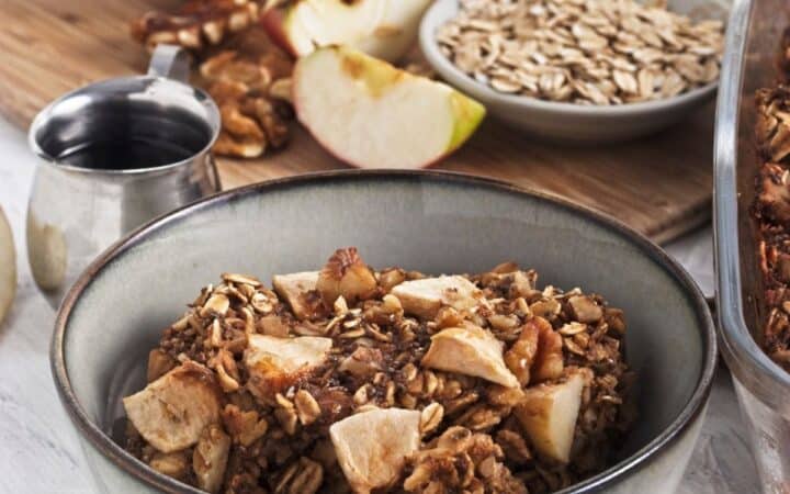 Baked Apple Oatmeal (Dairy Free)