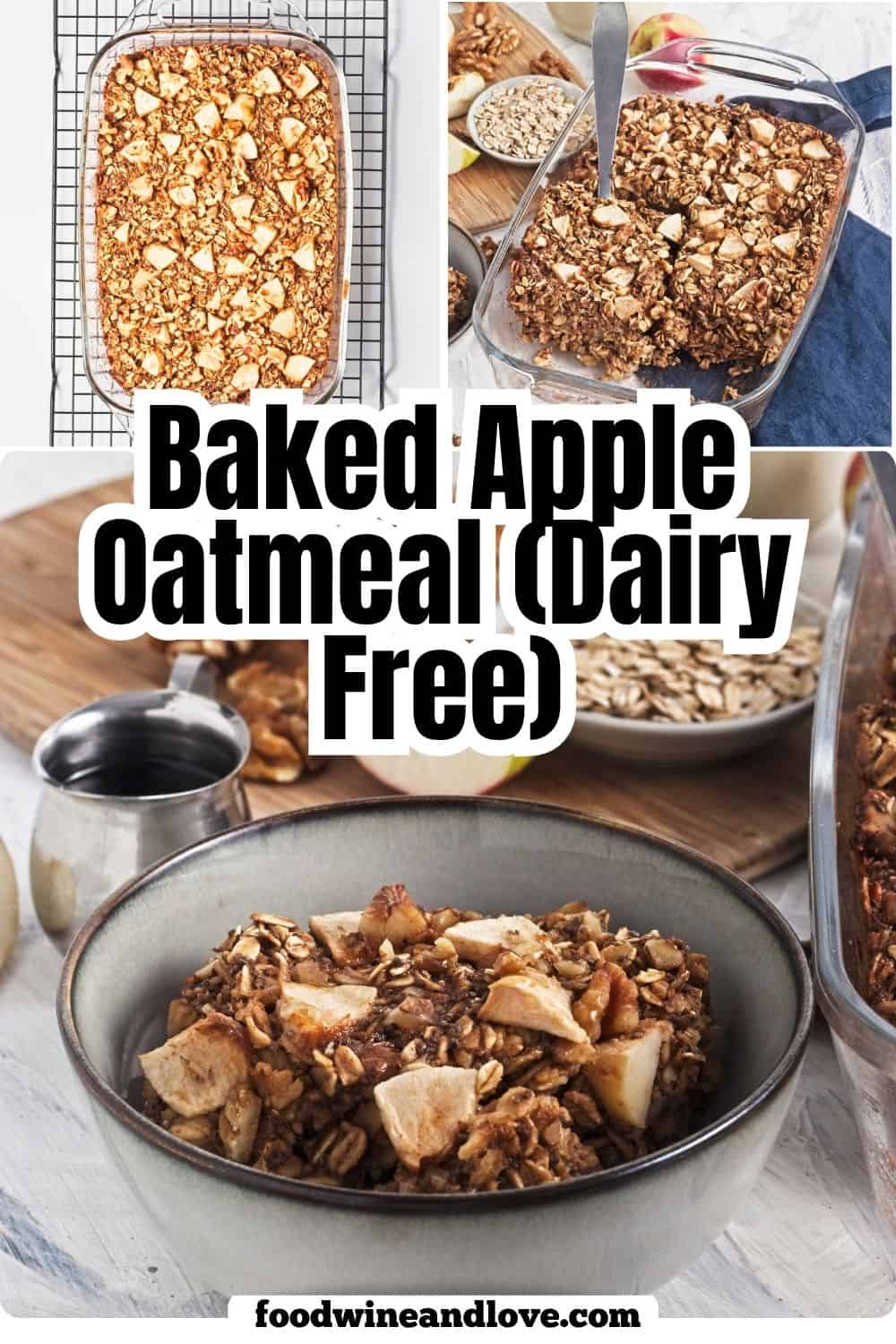 Baked Apple Oatmeal (Dairy Free), an easy healthier breakfast recipe made with oat milk, chia seeds, and maple syrup. Vegan, Gluten Free Baked Apple Oatmeal (Dairy Free), an easy healthier breakfast recipe made with oat milk, chia seeds, and maple syrup. Vegan, Gluten Free