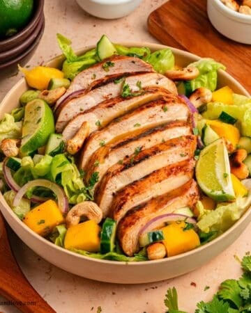 Caribbean Style Jerk Chicken Salad