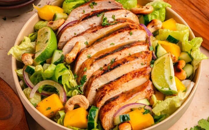Caribbean Style Jerk Chicken Salad