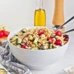 Greek Pasta Salad with Lemon Vinaigrette