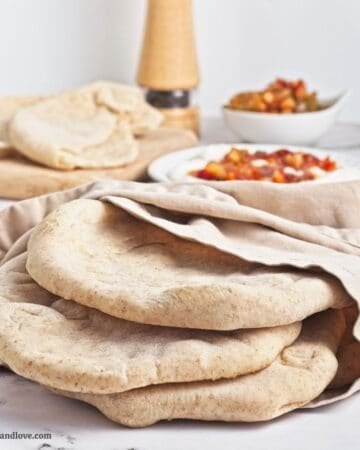 Homemade Whole Wheat Pita Bread
