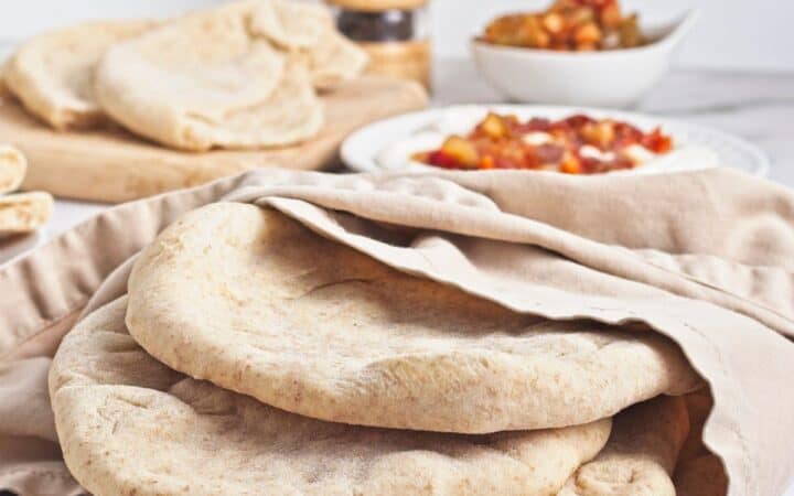 Homemade Whole Wheat Pita Bread