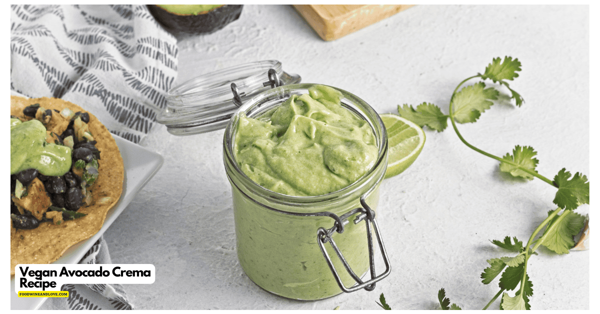 Vegan Avocado Crema Recipe, a top-rated dairy free recipe for creamy, zesty, healthy sauce made in just 5 minutes. Perfect for tacos and more Vegan Avocado Crema Recipe, a top-rated dairy free recipe for creamy, zesty, healthy sauce made in just 5 minutes. Perfect for tacos and more