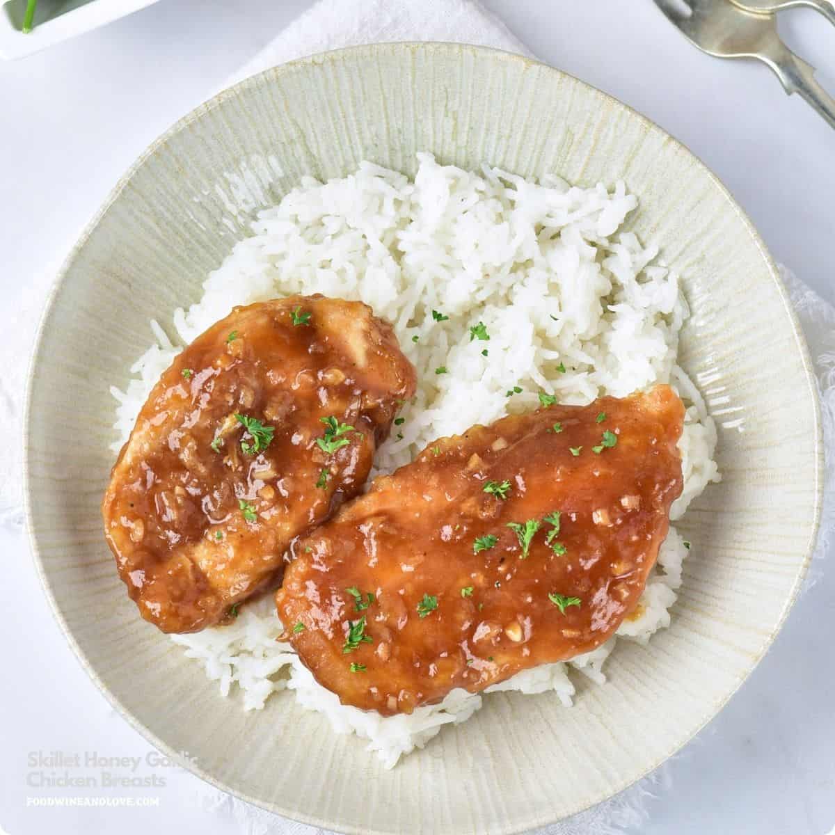Easy Skillet Honey Garlic Chicken Breasts, a simple Mediterranean diet-friendly recipe for tender cutlets in a sweet savory garlic sauce. Easy Skillet Honey Garlic Chicken Breasts, a simple Mediterranean diet-friendly recipe for tender cutlets in a sweet savory garlic sauce.