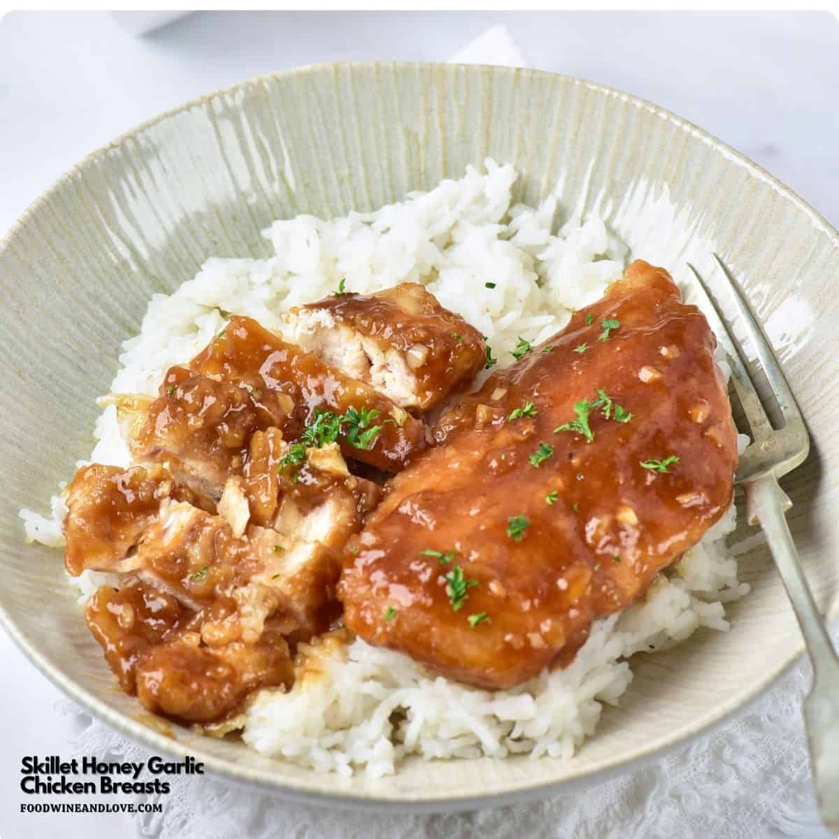 Easy Skillet Honey Garlic Chicken Breasts, a simple Mediterranean diet-friendly recipe for tender cutlets in a sweet savory garlic sauce. Easy Skillet Honey Garlic Chicken Breasts, a simple Mediterranean diet-friendly recipe for tender cutlets in a sweet savory garlic sauce.