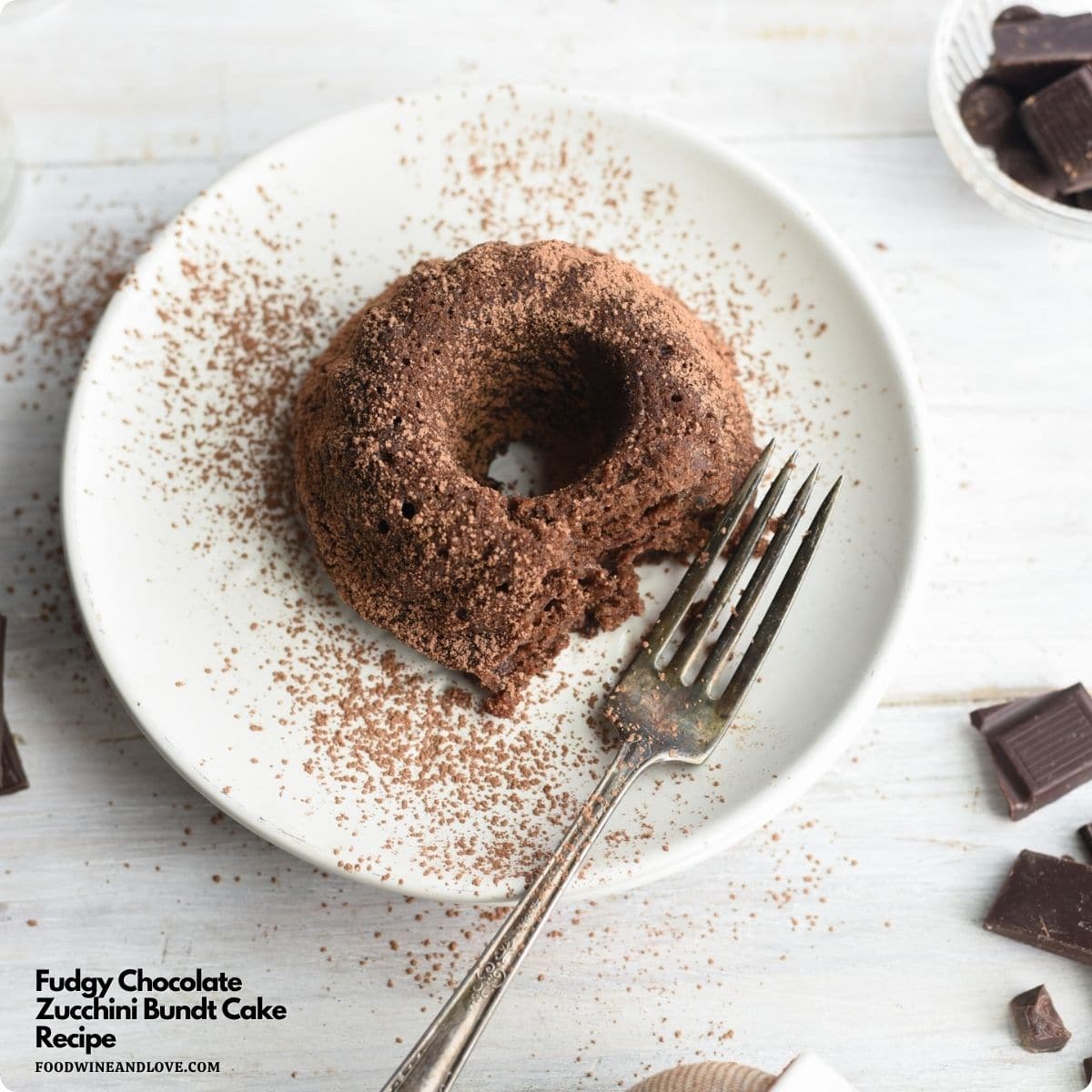 Fudgy Chocolate Zucchini Bundt Cake Recipe, An easy homemade dessert that’s perfectly decadent and secretly packed with veggies.