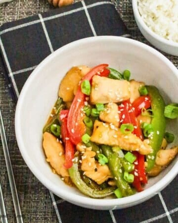Easy Honey Peppered Chicken Stir Fry