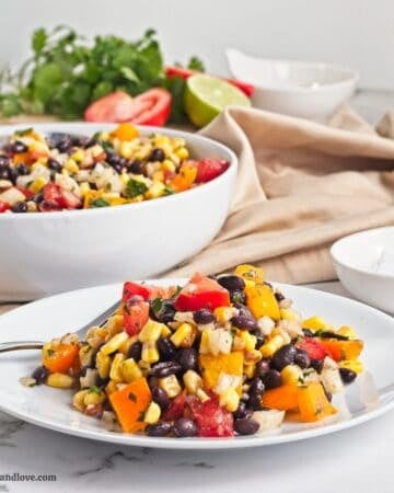 Easy Fall Black Bean and Corn Salad
