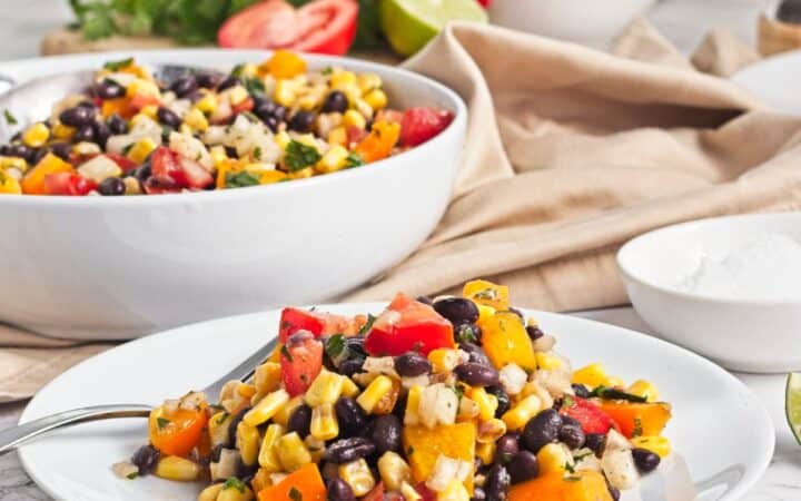 Easy Fall Black Bean and Corn Salad