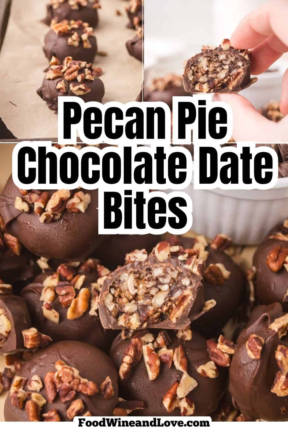 Pecan Pie Chocolate Date Bites, an easy naturally sweet, crowd-pleasing no-bake treat made with rich dates, toasted pecans, and chocolate. Pecan Pie Chocolate Date Bites, an easy naturally sweet, crowd-pleasing no-bake treat made with rich dates, toasted pecans, and chocolate.