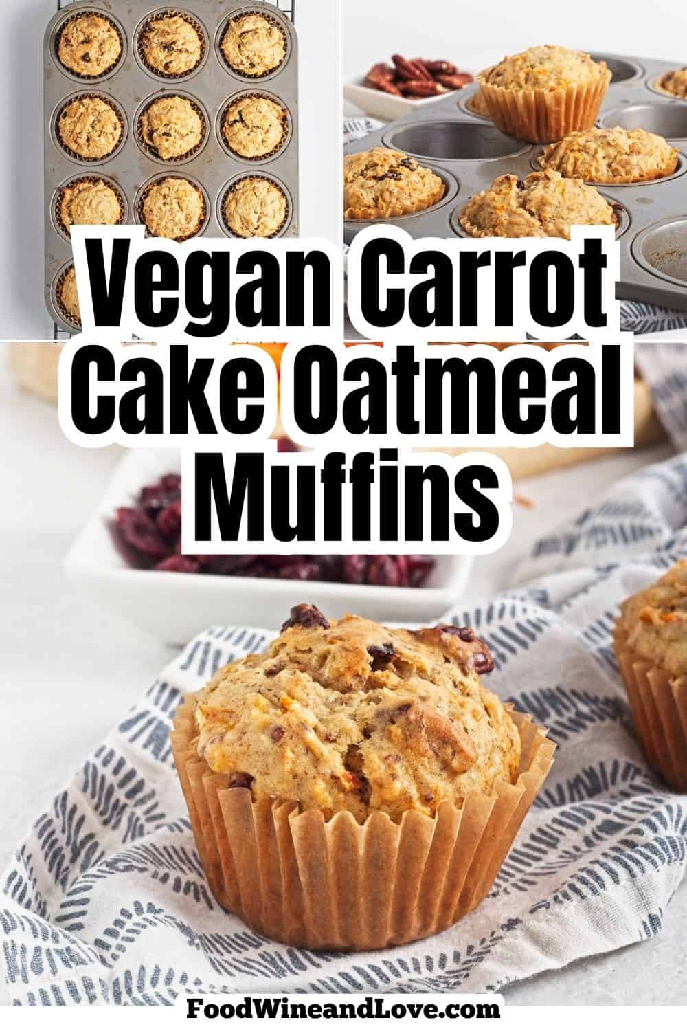 These Vegan Carrot Cake Oatmeal Muffins sweetened with maple syrup are packed with healthy carrots, hearty oats, and warm spices. These Vegan Carrot Cake Oatmeal Muffins sweetened with maple syrup are packed with healthy carrots, hearty oats, and warm spices.