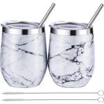 12 oz Stainless Steel Stemless Wine Glass, Unbreakable Double Wall 12 oz Stainless Steel Stemless Wine Glass, Unbreakable Double Wall